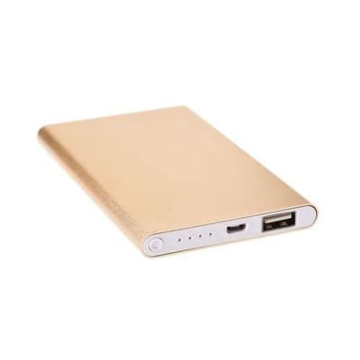 Erittäin pieni powerbank. 8000mAh. Kulta. Vain 1 cm paksu!
