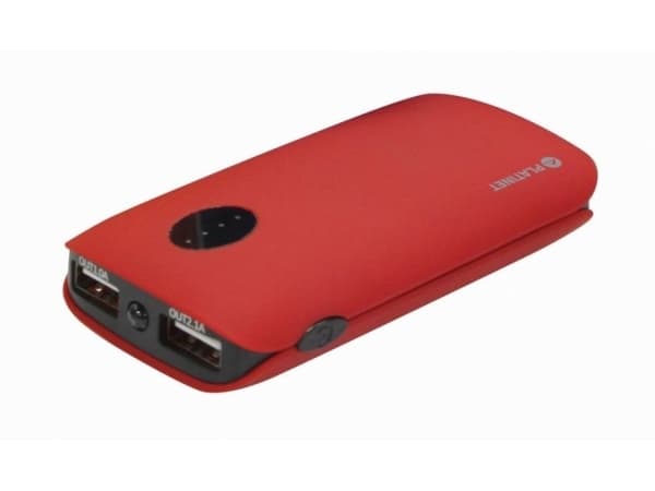 Platinet power bank 5000mAh 2xUSB, red (42411)