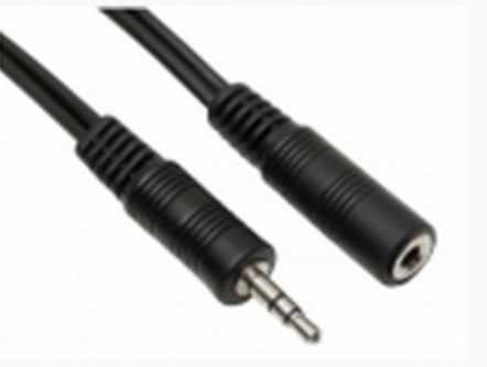 Bild av ASSMANN - Ljudförlängningskabel - stereo mini jack (hona) till stereo mini jack (hane) - 5 m - skärmad - svart - formpressad