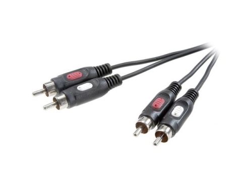 Bild av SpeaKa Professional RCA Audio Cavo di collegamento [2x Spina RCA - 2x Spina RCA] 15 m Nero, 2 x RCA, Hane, 2 x RCA, Hane, 15 m, Svart
