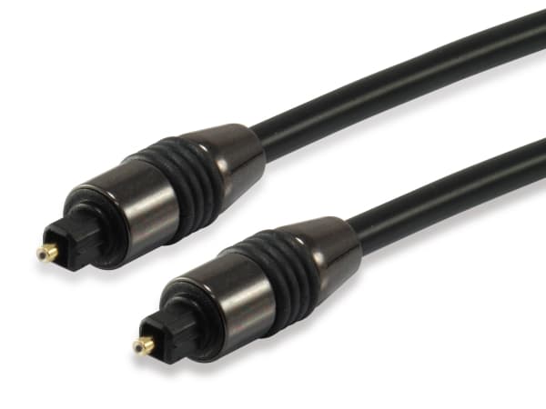 Equip 147923, TOSLINK, Hankjønn, TOSLINK, Hankjønn, 5 m, Svart