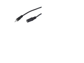 goobay extension 3,5mm - black 5,0m