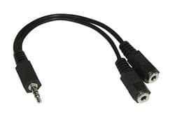 InLine 99300, 3.5mm, 0,2 m, Svart