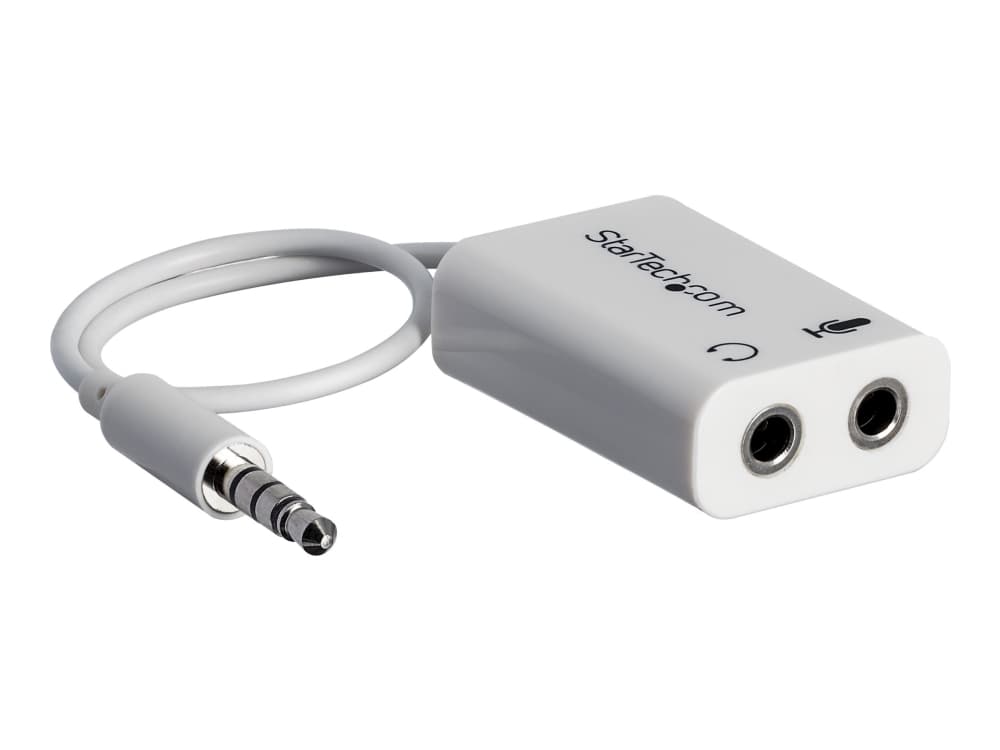 StarTech.com 4 Position Microphone and Headphone Splitter 3.5 mm 4 Pin / 4 Pole Mic and Audio Combo Splitter Cable (MUYHSMFFADW) - Headset-delare - s