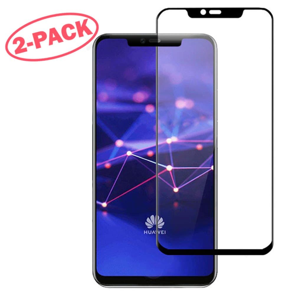 2-Pack Skärmskydd - Huawei Mate 20 Pro - Heltäckande Glas Svart