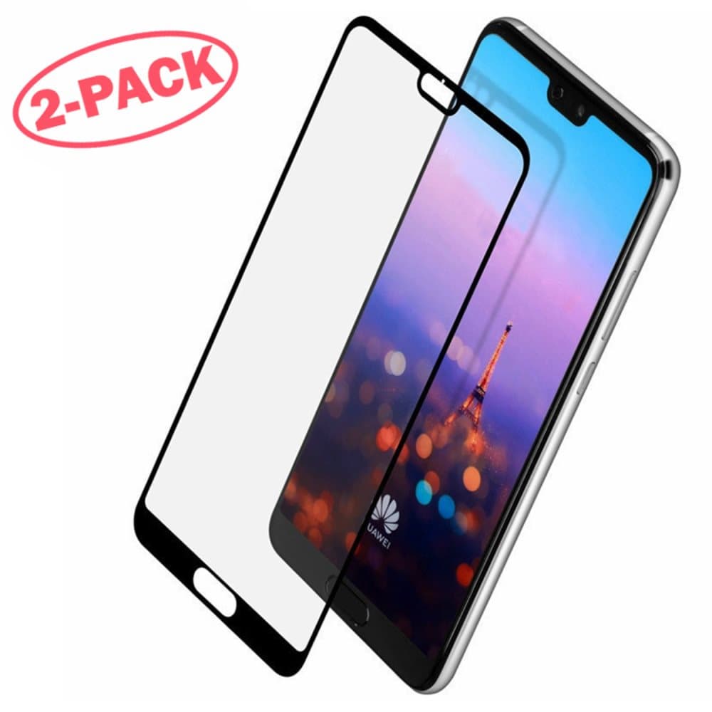 2-Pack Skärmskydd Huawei P20 Pro - Heltäckande Glas Svart