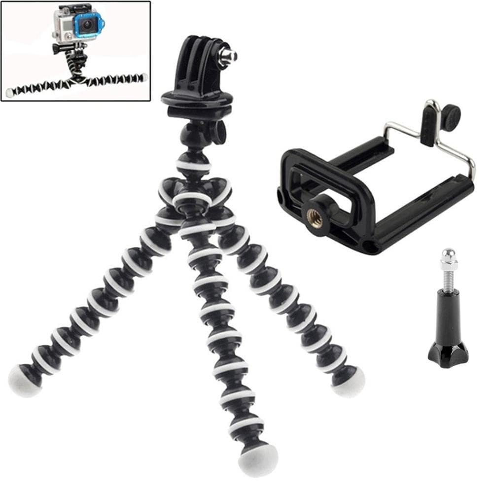 Flexibel Tripod Kamerastativ - Stativ för Mobil / GoPro (16 cm)
