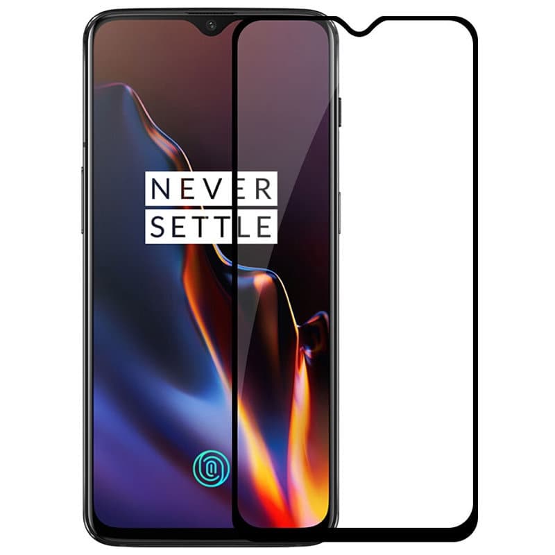 Skärmskydd OnePlus 7 - Heltäckande Glas Svart