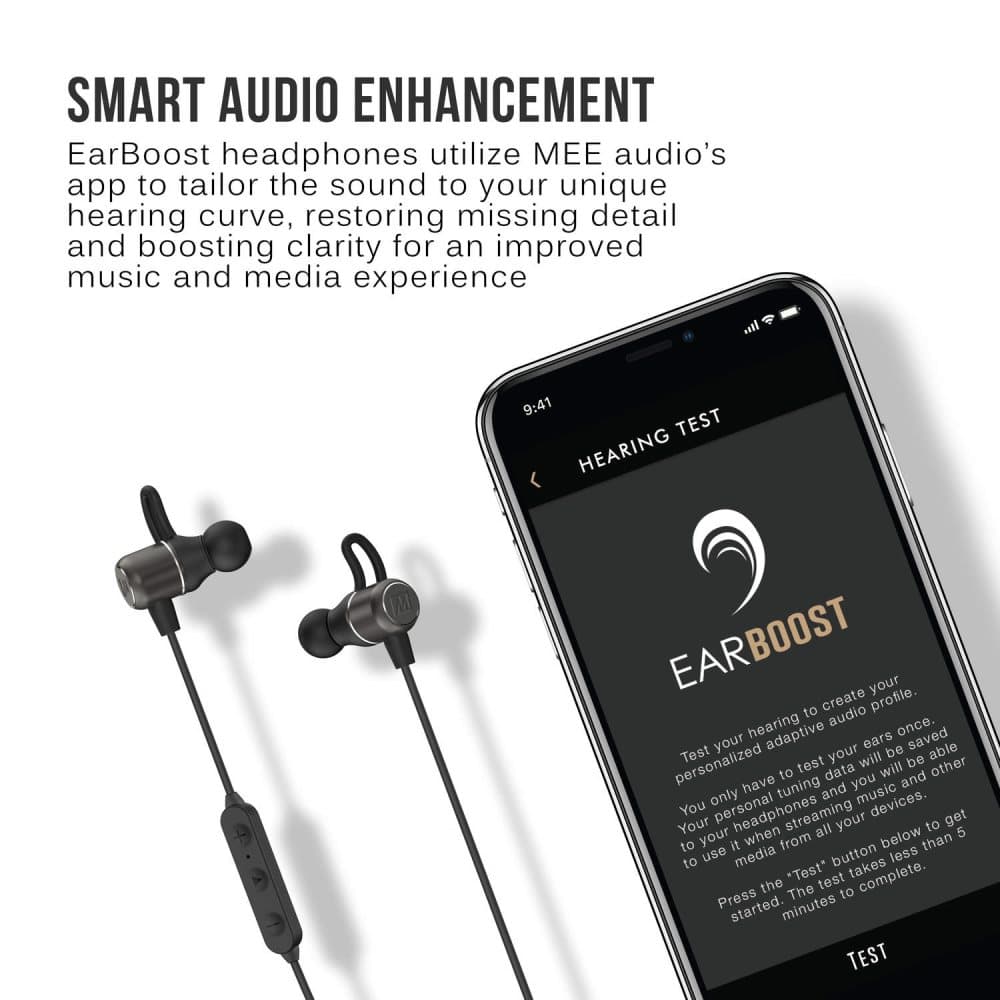 Mee audio EB1 In-Ear EarBoost Bluetooth Headphones