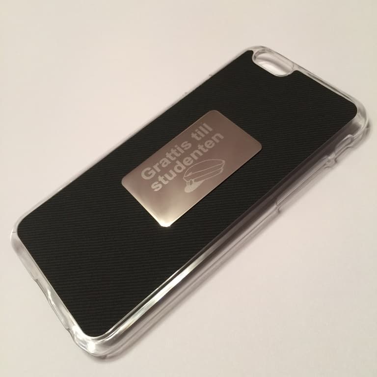 Iphone 6 Bakskal med Ingraverat Grattis till studenten - Skal