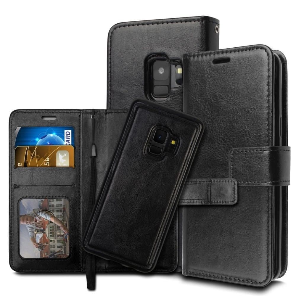 Samsung Galaxy S9+ tegnebogsfodral / Magnetskal Tegnebog C4U®