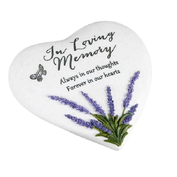 Hjärtformad Gravsmyckning gravsten - In Loving Memory