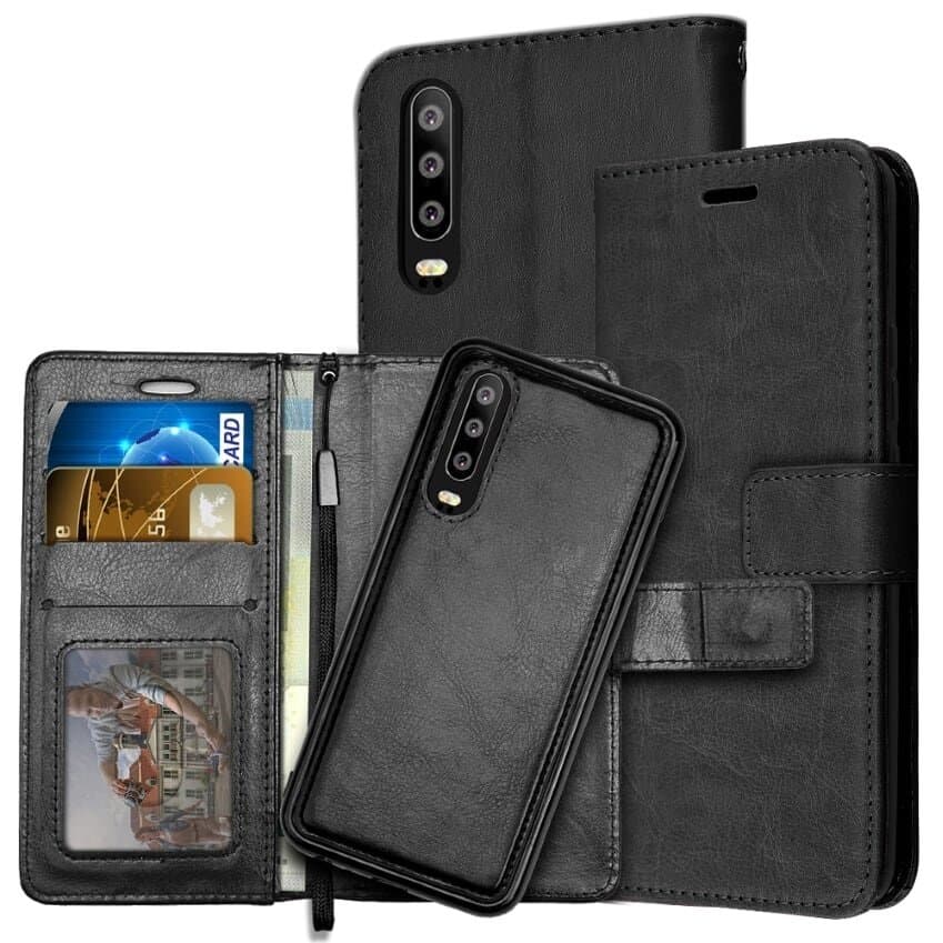 Huawei P30 tegnebogsfodral / Magnetskal Tegnebog C4U®
