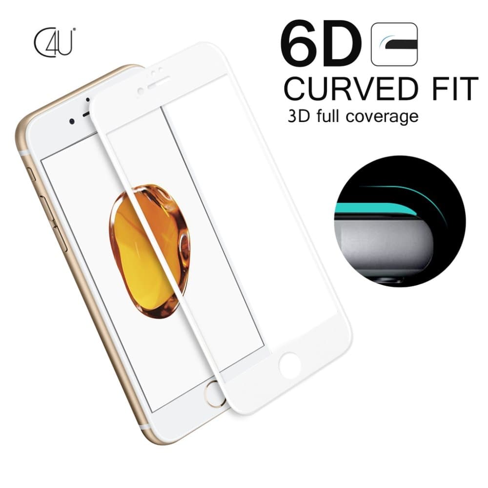 C4U Extra Strong Tempered Glas Lion Skærmbeskytter iPhone 8+