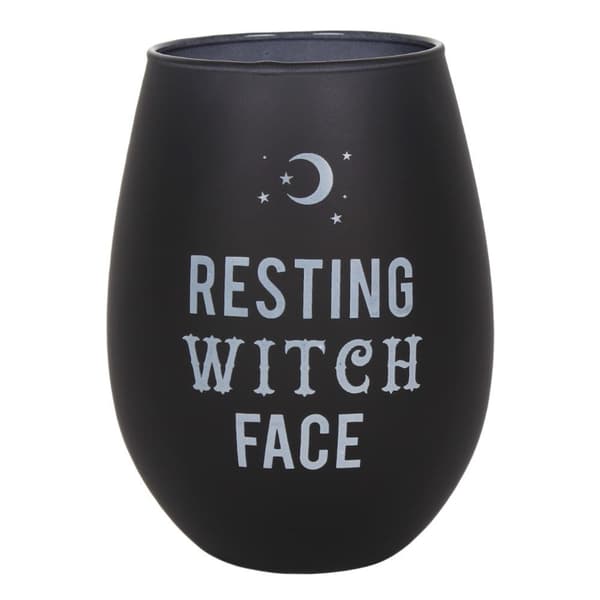 Vinglas RESTING WITCH FACE m förpackning