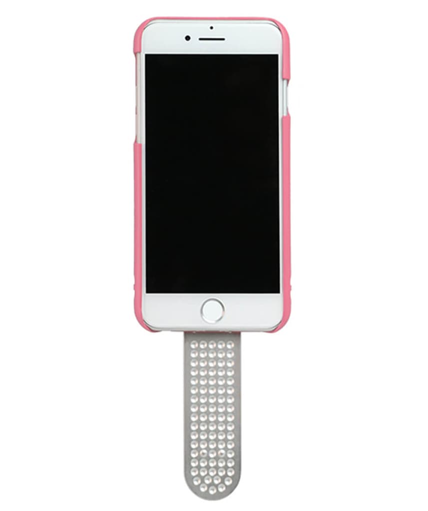 Mobilskal iPhone Plus 6, 6s, 7 och 8 Popsicase Pink, selfiepinne