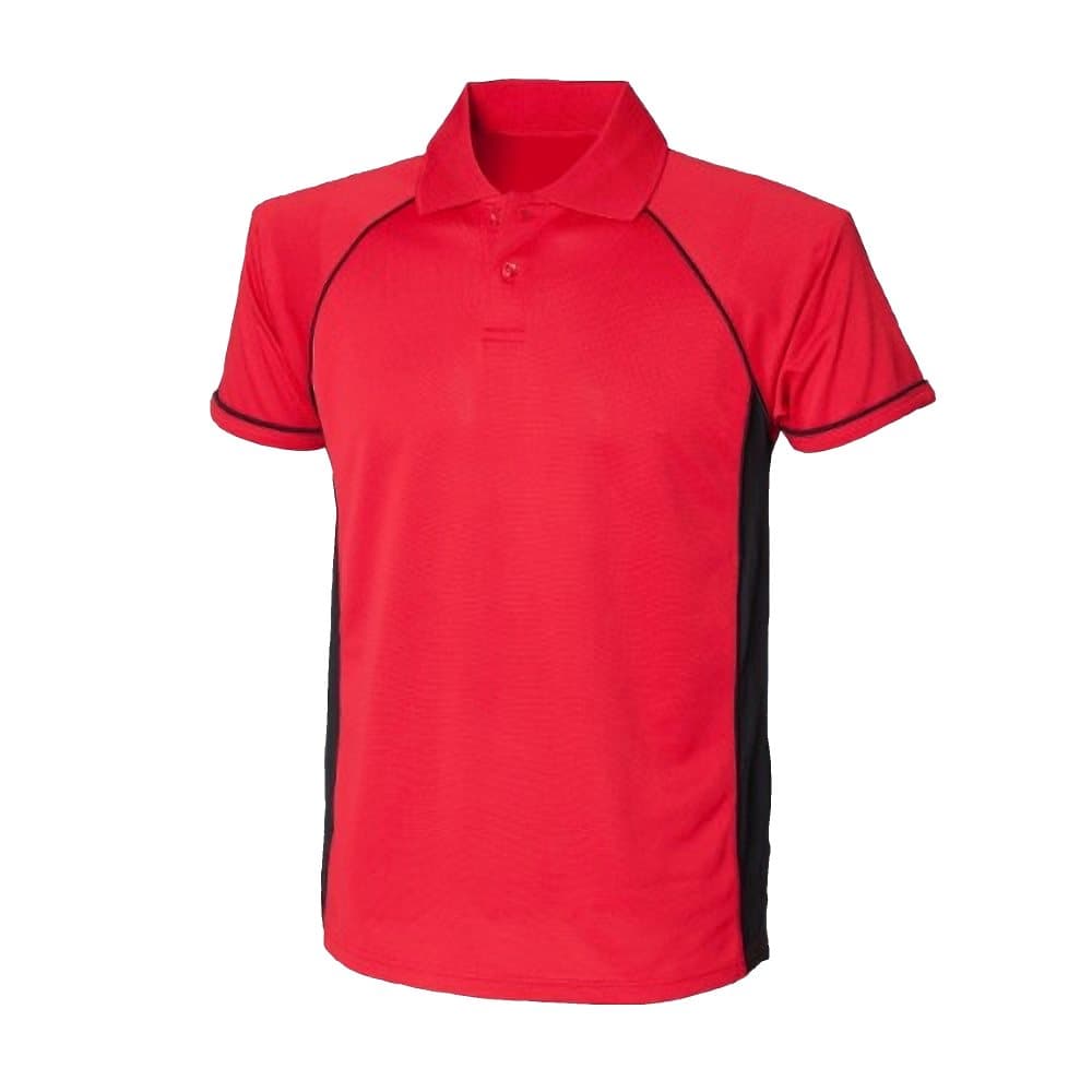 Finden & Hales Mens Panel Performance Sports Polo T-Shirt