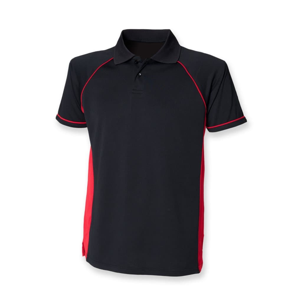 Finden & Hales Mens Panel Performance Sports Polo T-Shirt