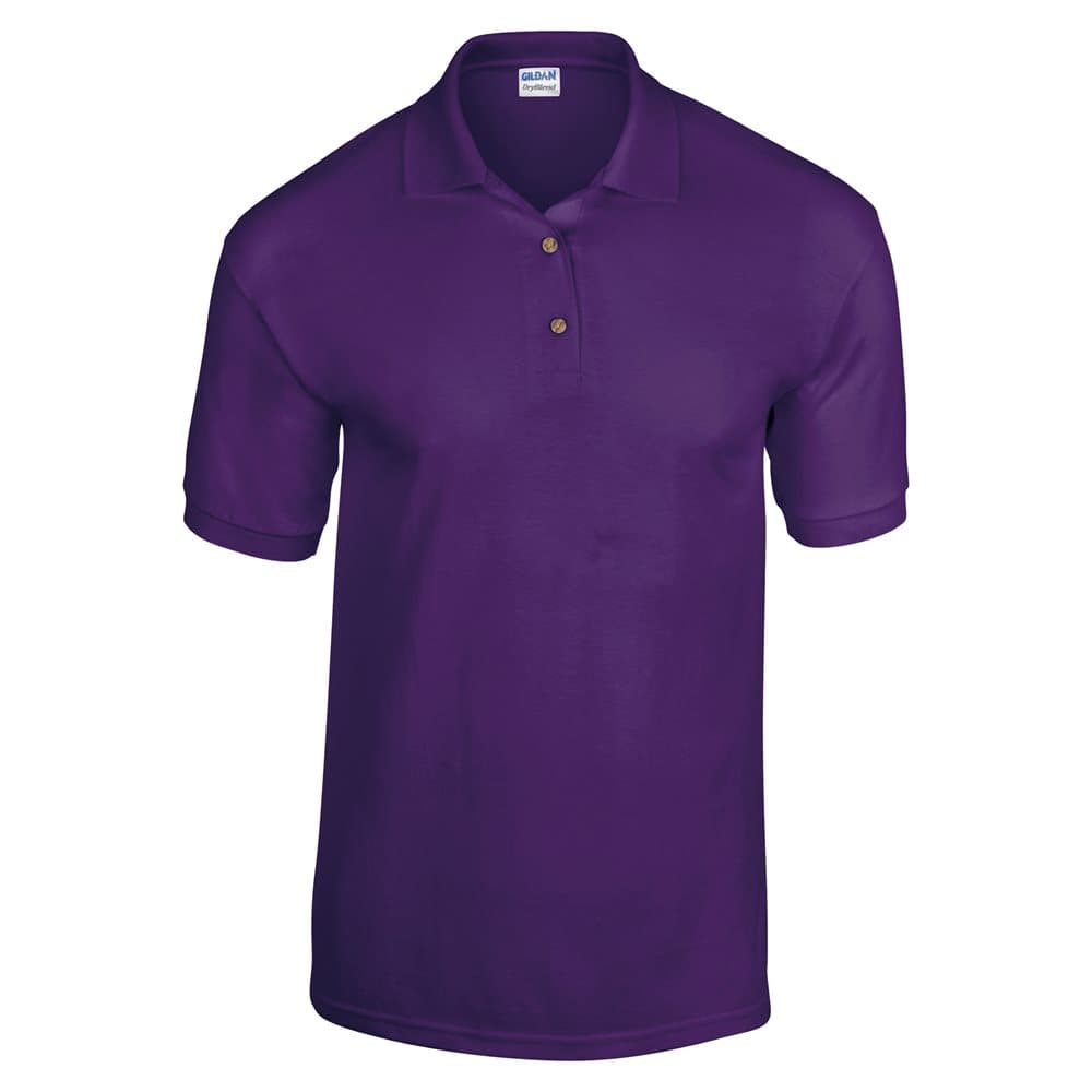 Gildan DryBlend Childrens Unisex Jersey Polo Shirt (Pack Of 2)
