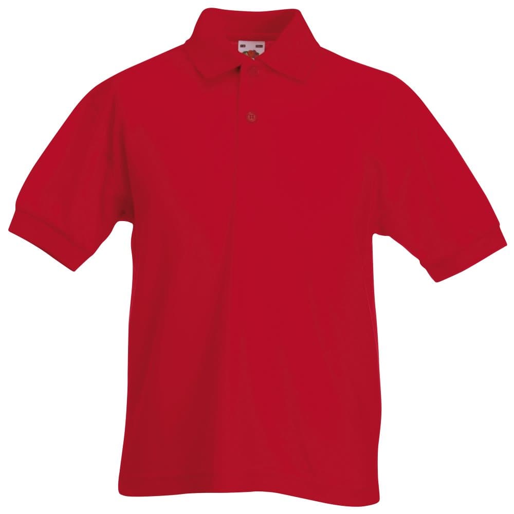 Fruit Of The Loom Childrens/Kids Unisex 65/35 Pique Polo Shirt