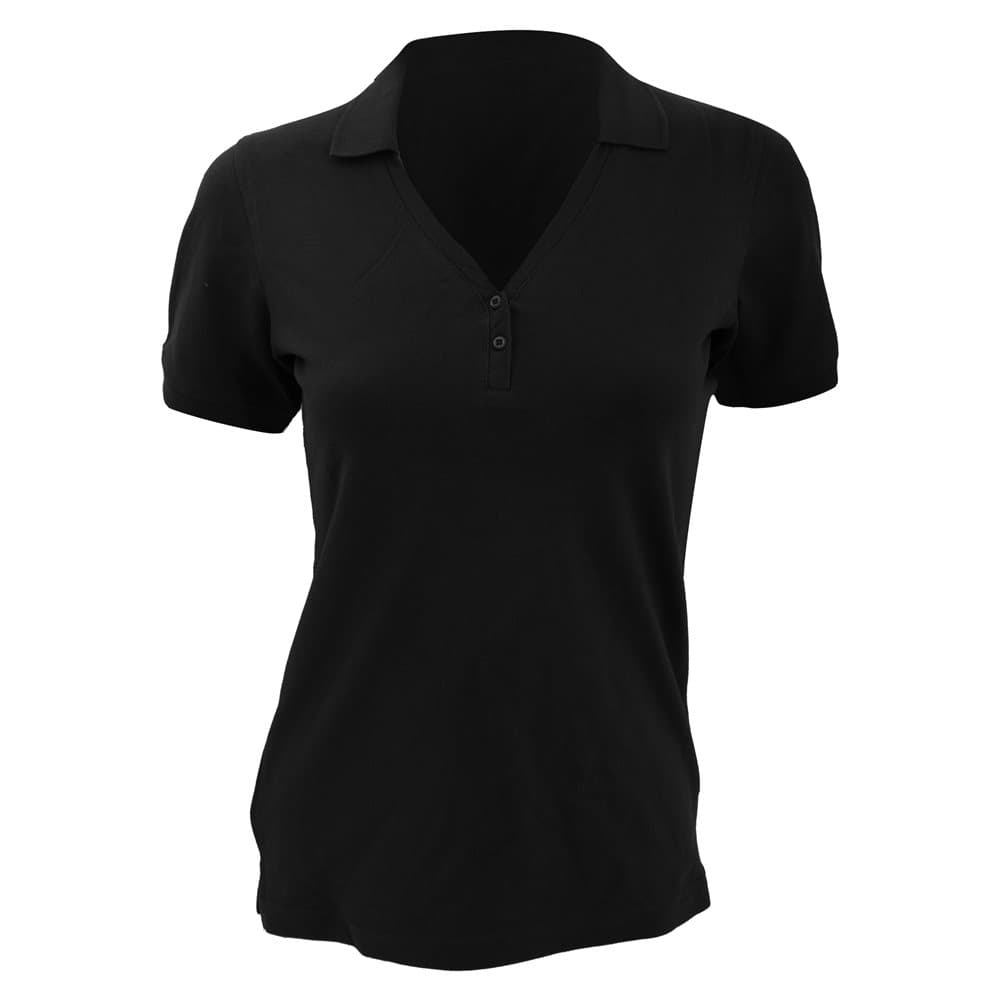 Kustom Kit Ladies Sophia Comfortec® V-Neck Short Sleeve Polo Shirt