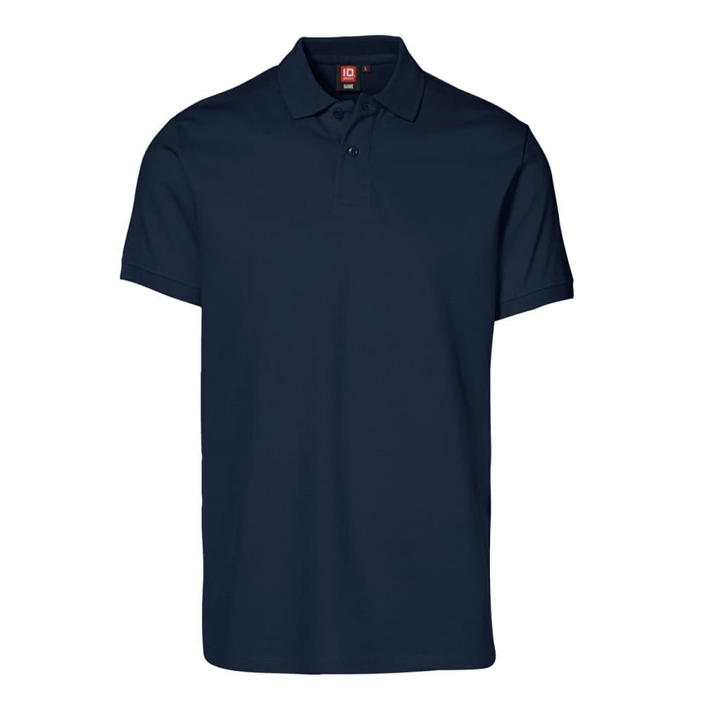 ID Mens Short Sleeve Pique Stretch Polo Shirt