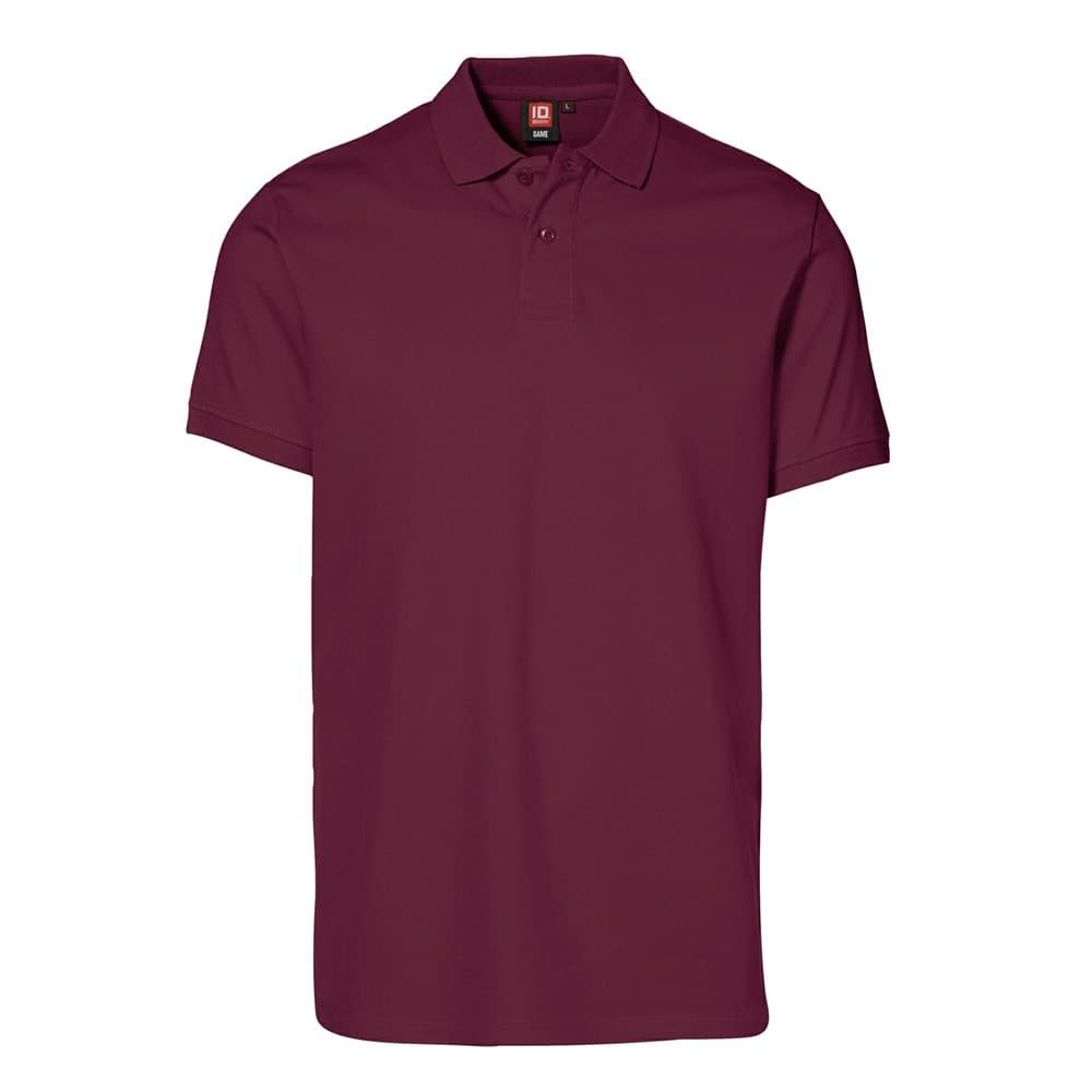 ID Mens Short Sleeve Pique Stretch Polo Shirt