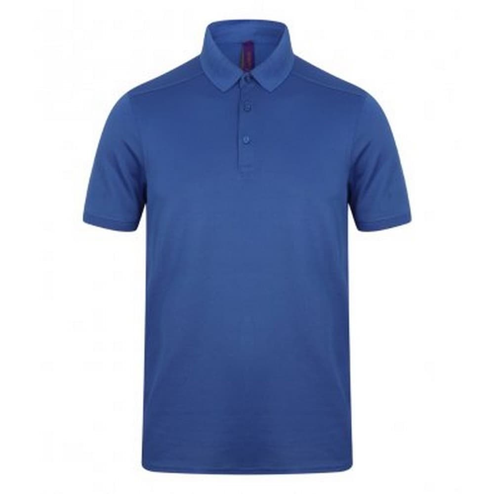 Henbury Mens Stretch Microfine Pique Polo Shirt