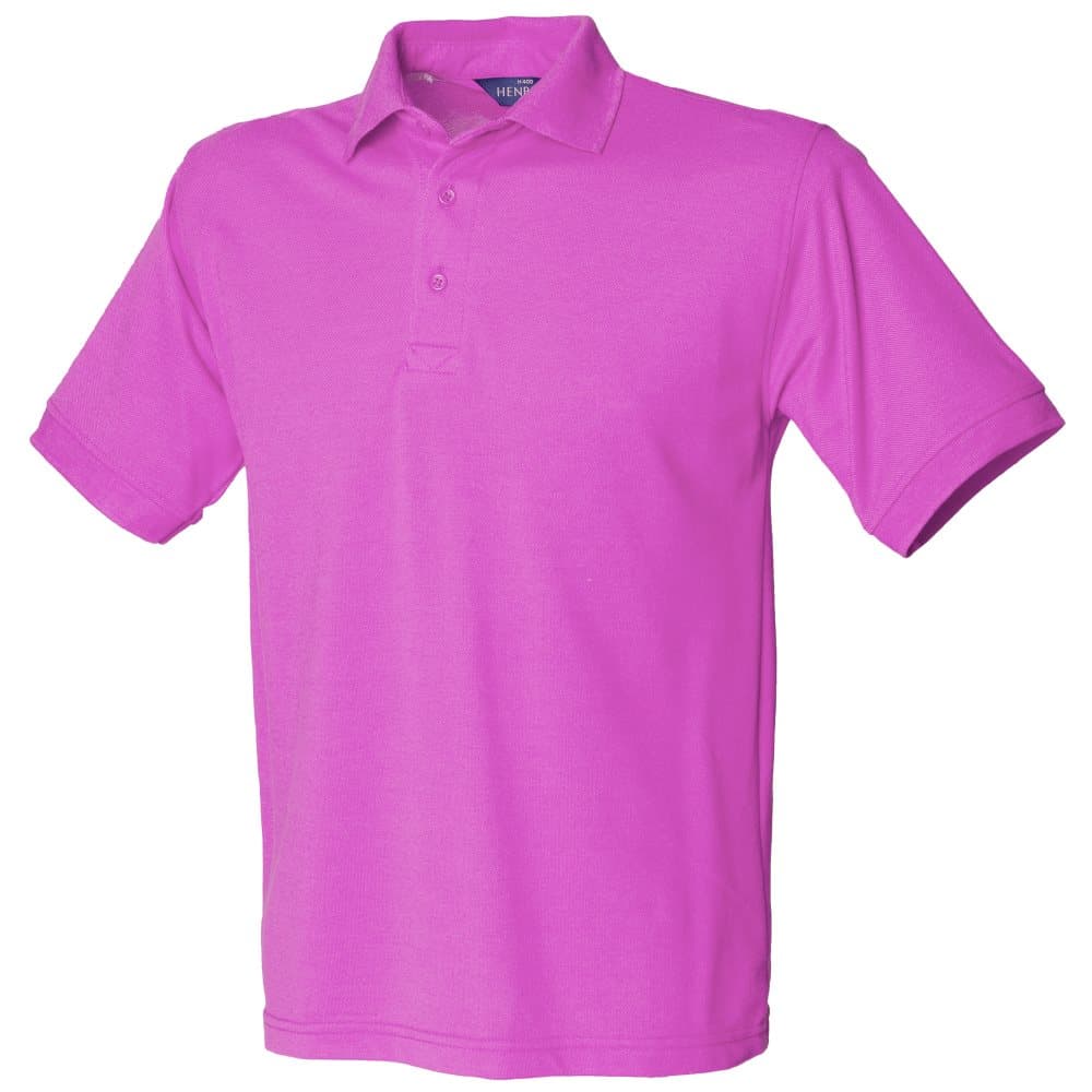 Henbury Mens Short Sleeved 65/35 Pique Polo Shirt