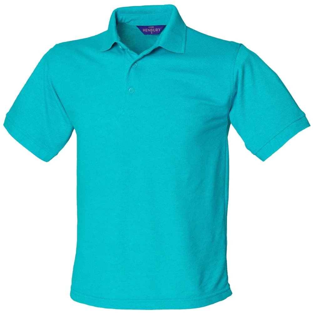 Henbury Mens Short Sleeved 65/35 Pique Polo Shirt