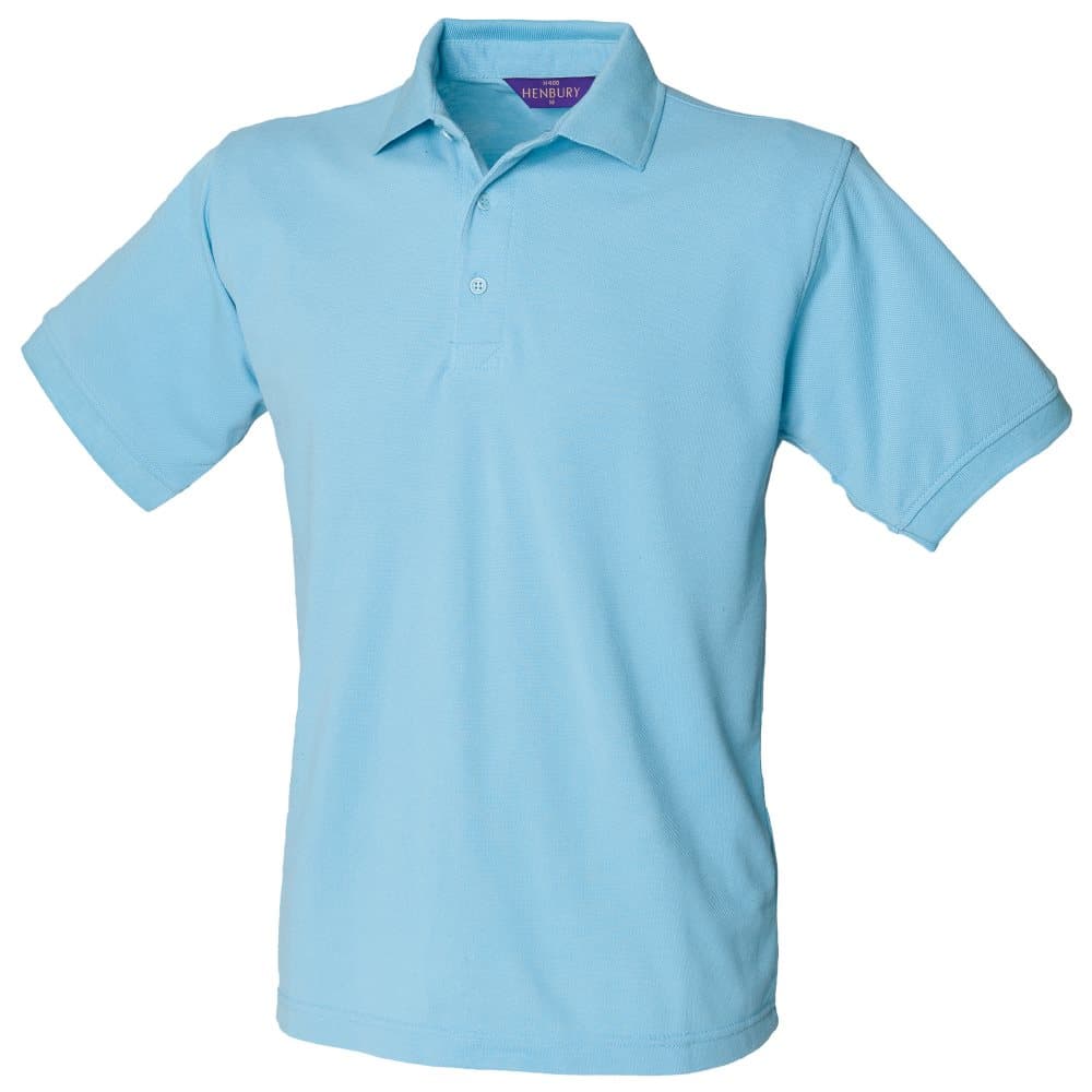 Henbury Mens Short Sleeved 65/35 Pique Polo Shirt