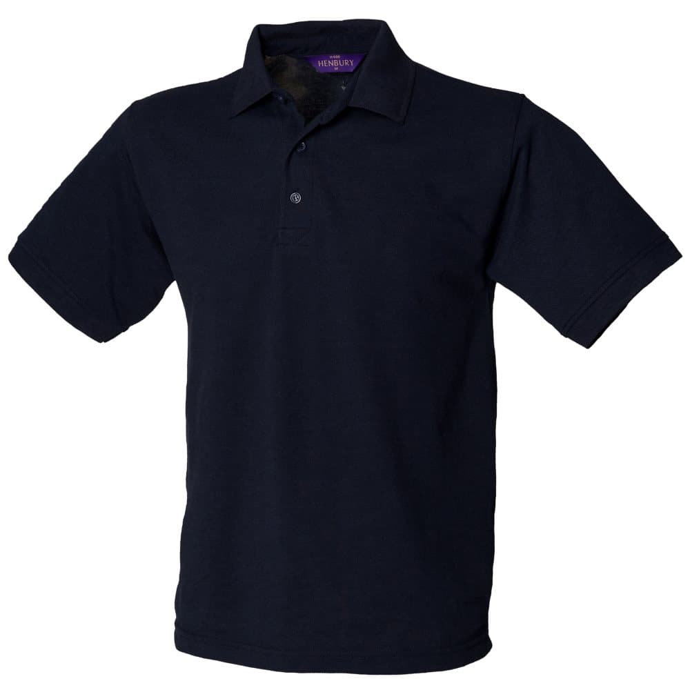 Henbury Mens Short Sleeved 65/35 Pique Polo Shirt