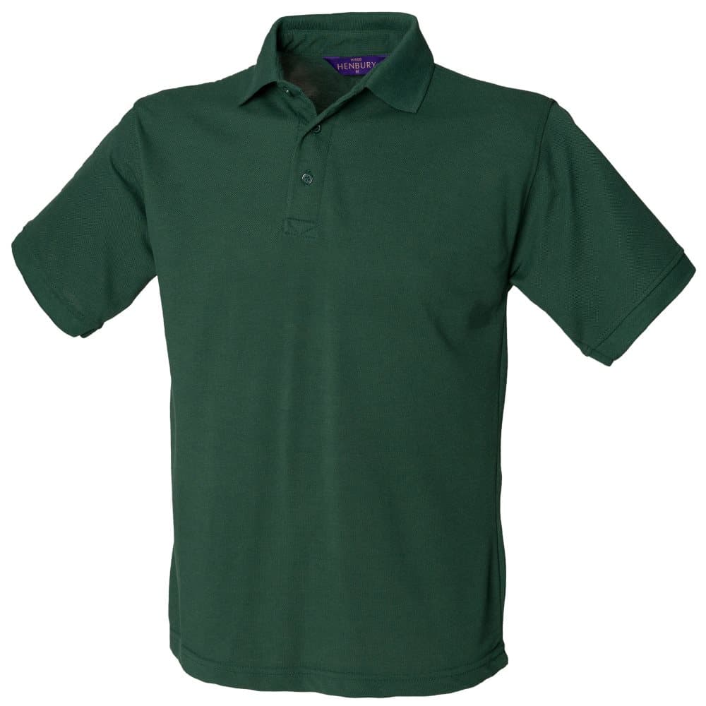 Henbury Mens Short Sleeved 65/35 Pique Polo Shirt