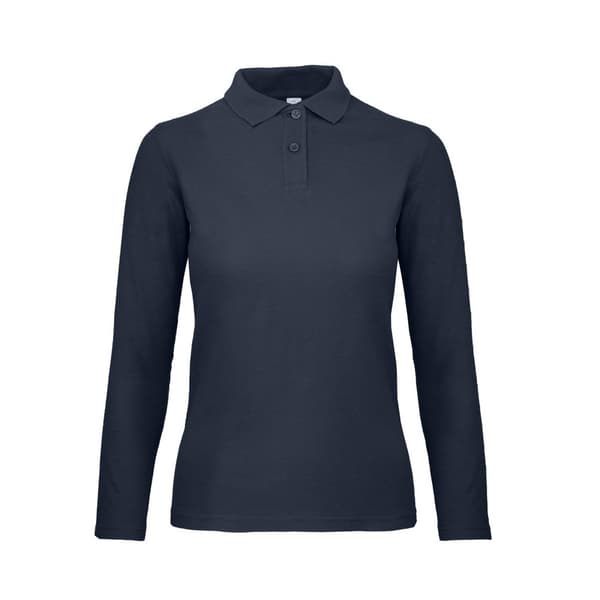 B&C ID.001 Womens/Ladies Long Sleeve Polo