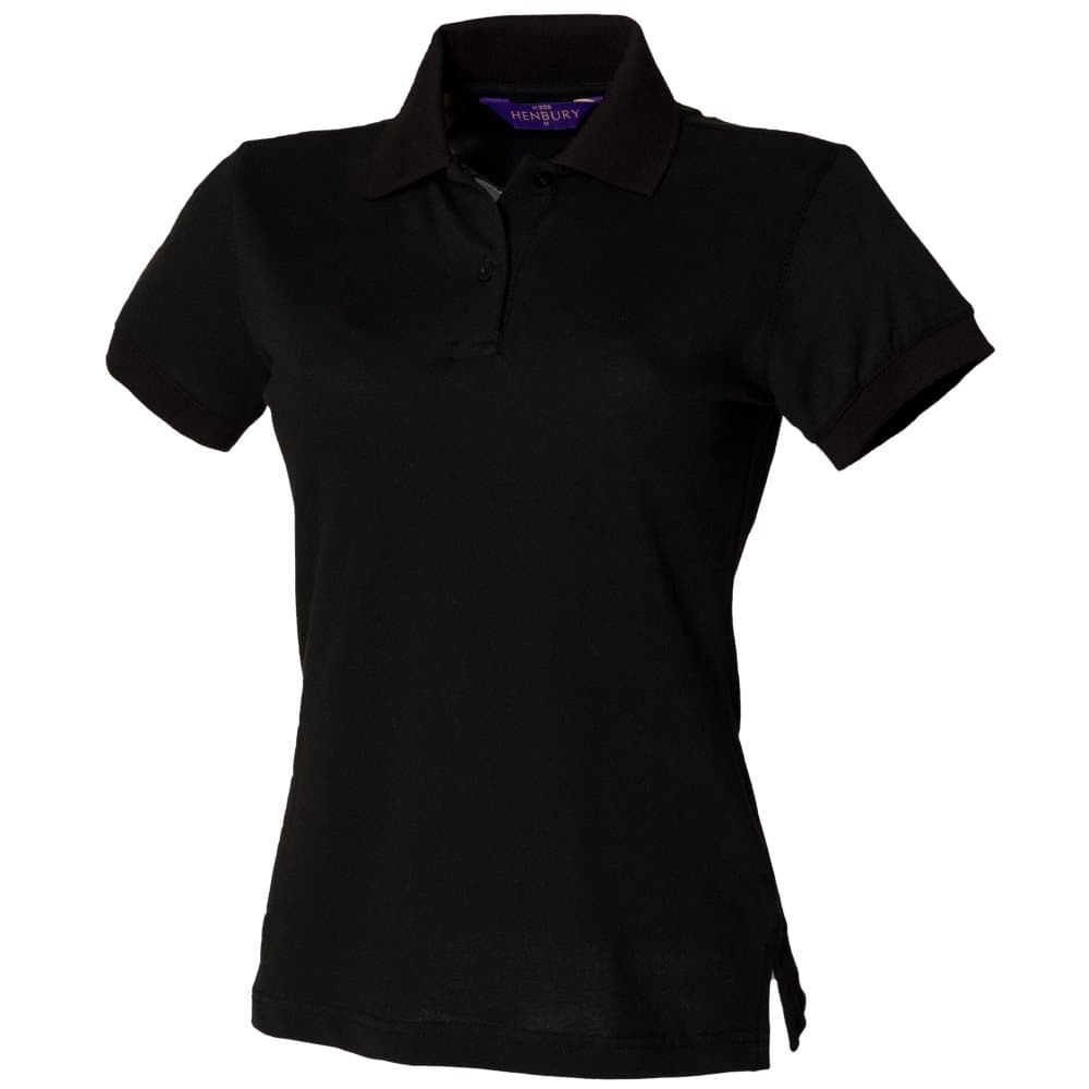 Henbury Womens/Ladies Stretch Pique Polo Shirt