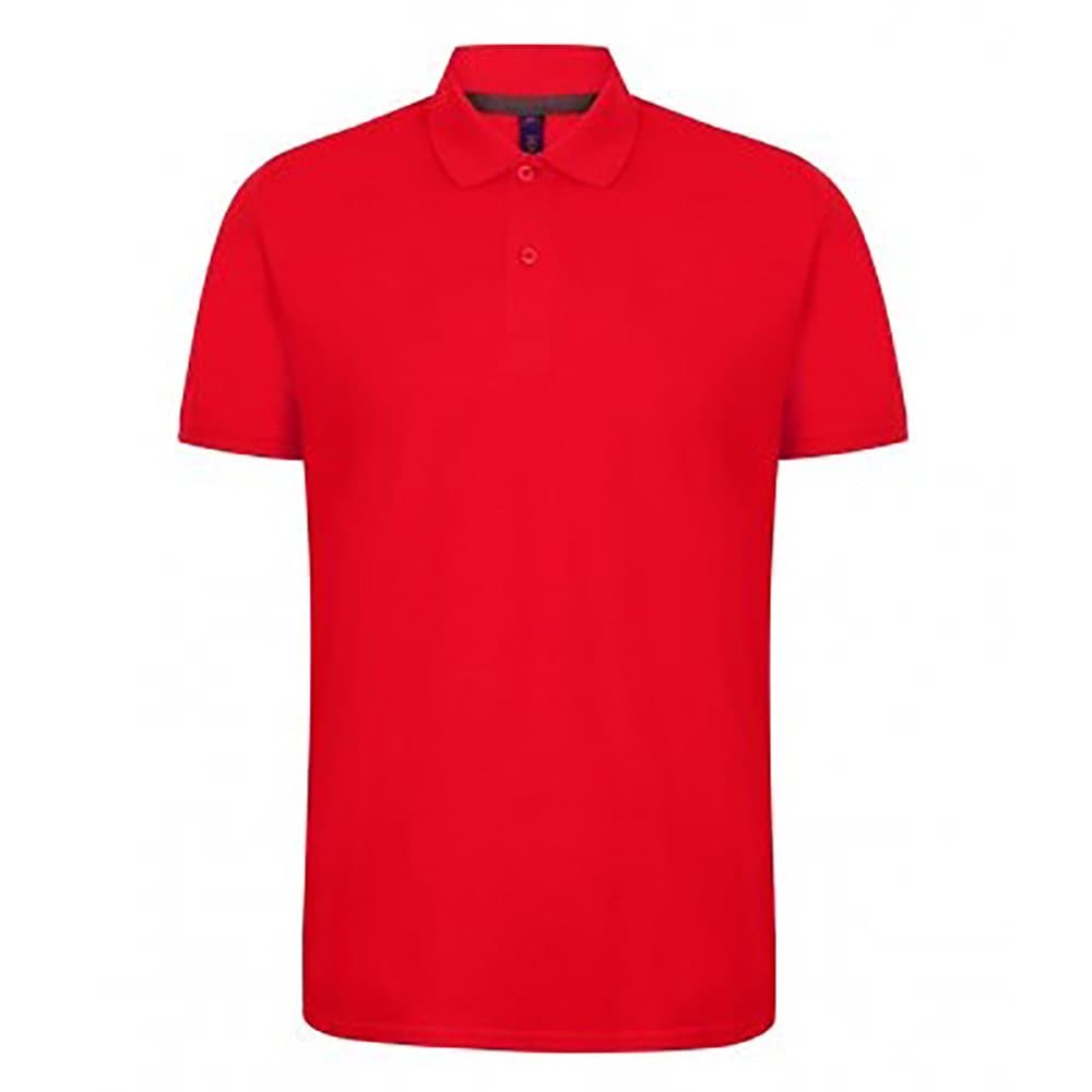 Henbury Mens Modern Fit Cotton Pique Polo Shirt