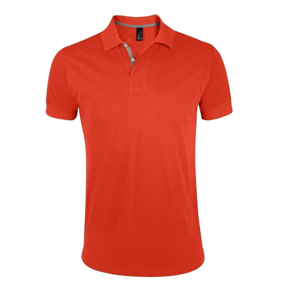 SOLS Mens Portland Short Sleeve Pique Polo Shirt
