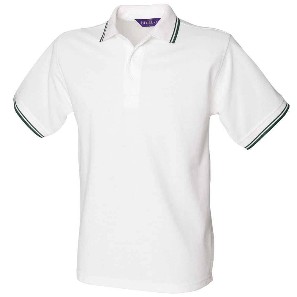 Henbury Kids Unisex 65/35 Contrast Tipped Polo Shirt (Pack of 2)