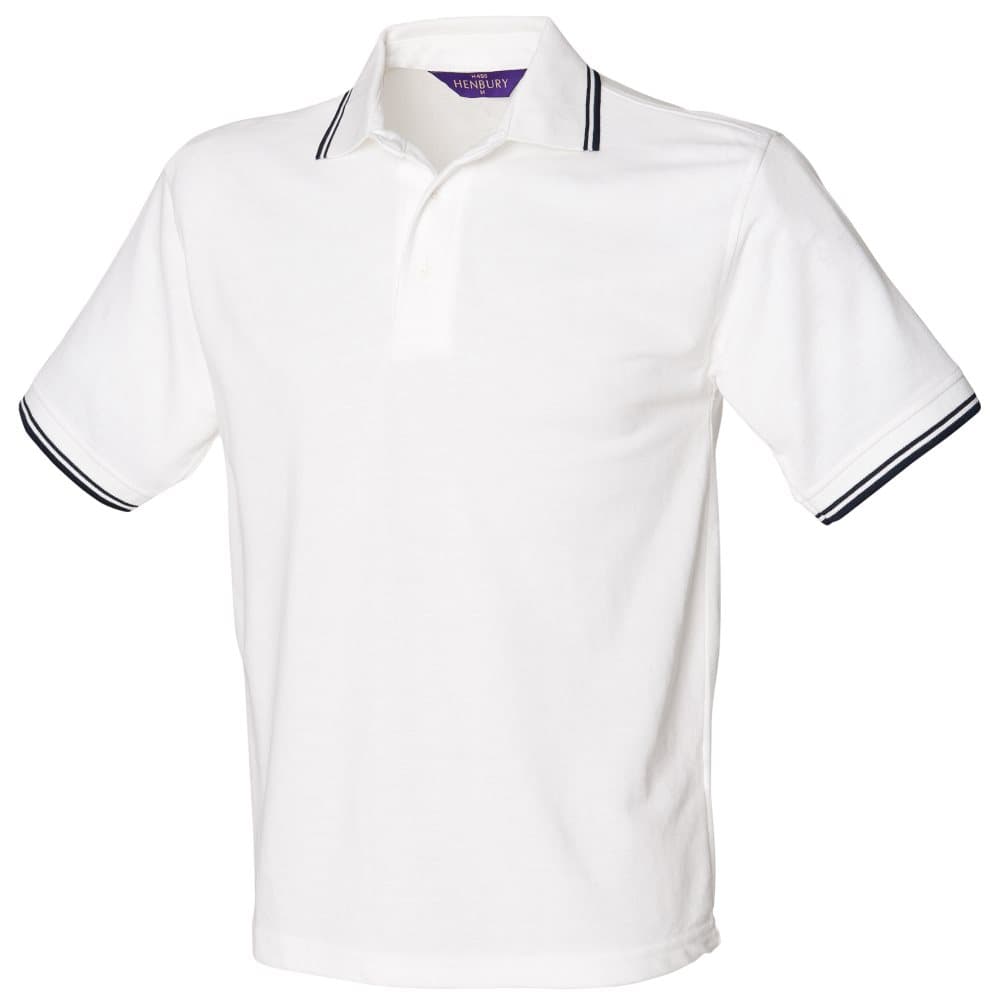 Henbury Mens 65/35 Tipped Polo Shirt