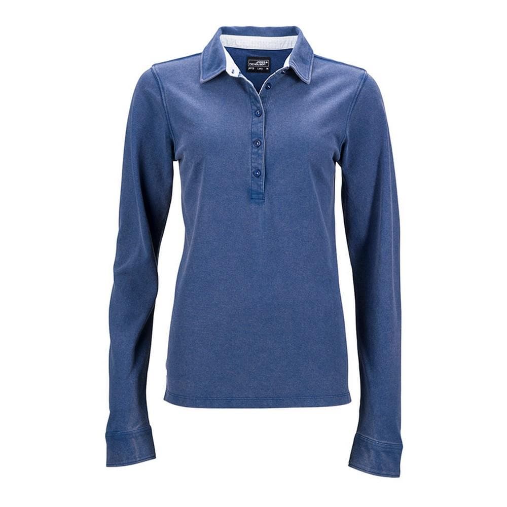 James and Nicholson Womens/Ladies Long-Sleeve Polo