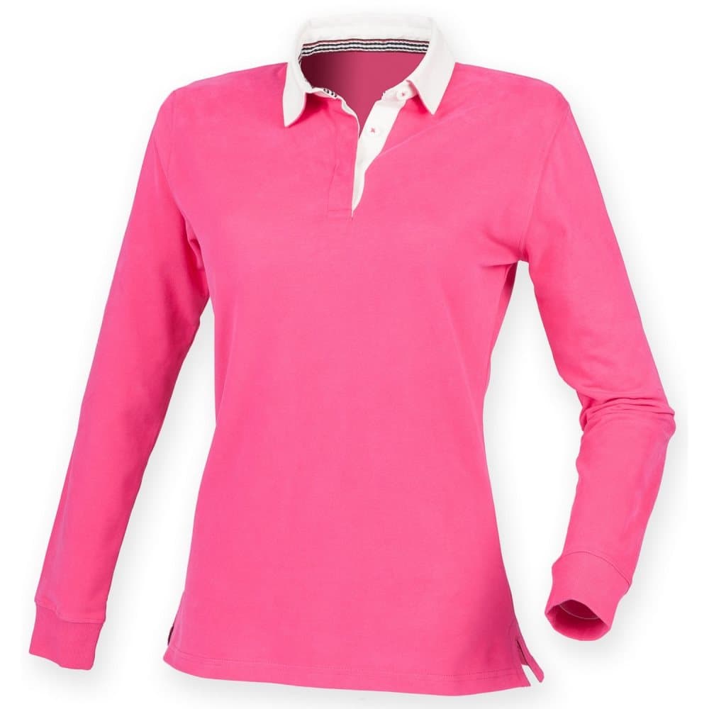 Front Row Womens/Ladies Premium Long Sleeve Rugby Shirt/Top