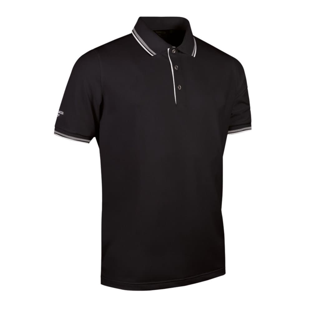 Glenmuir Mäns Tipped kortärmad fukt Wicking poloskjorta