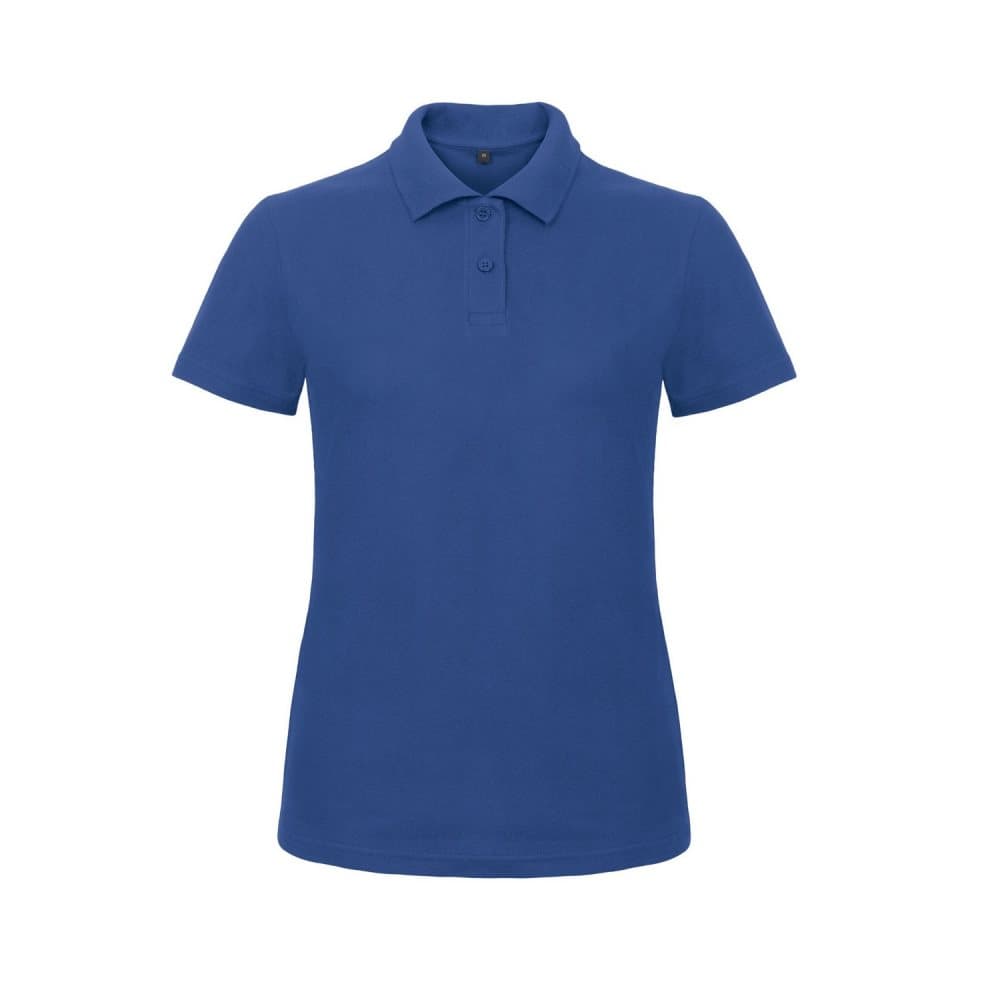 B&C Womens/Ladies ID.001 Plain Short Sleeve Polo Shirt