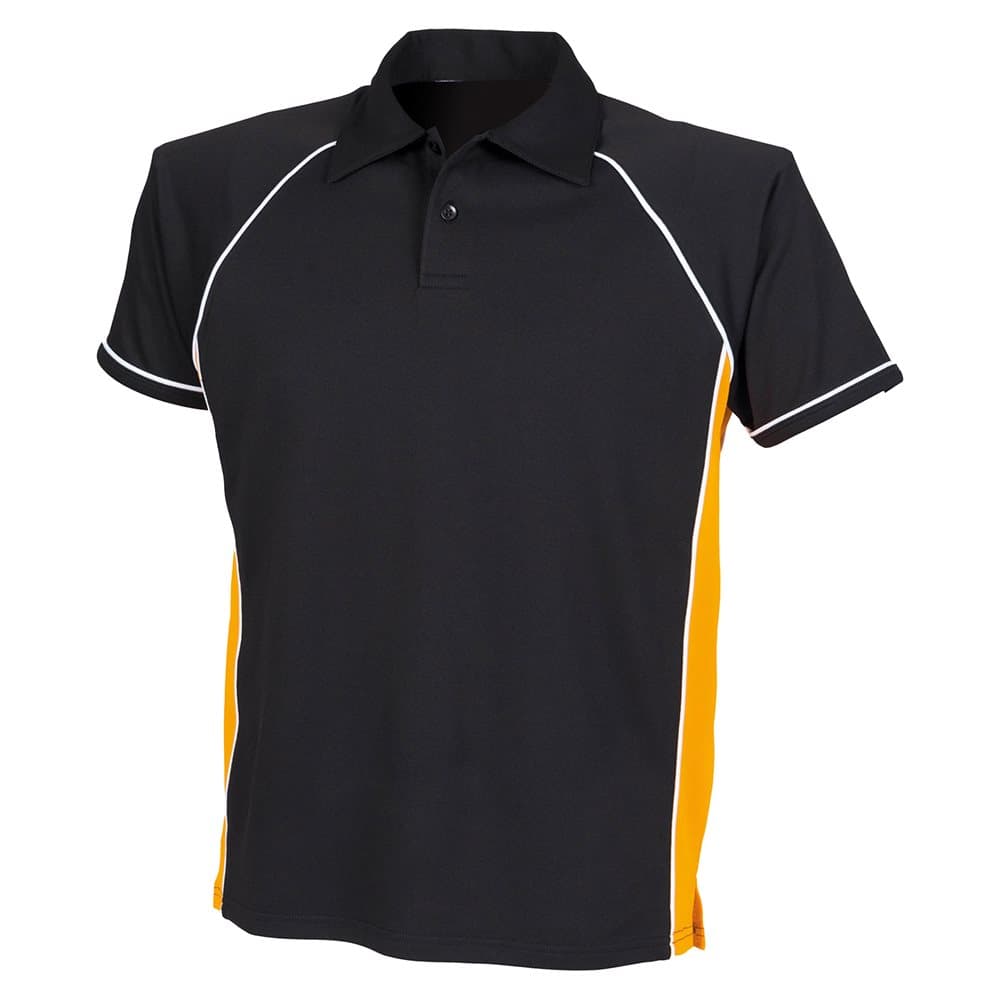 Finden & Hales Kids Unisex Piped Performance Sports Polo Shirt