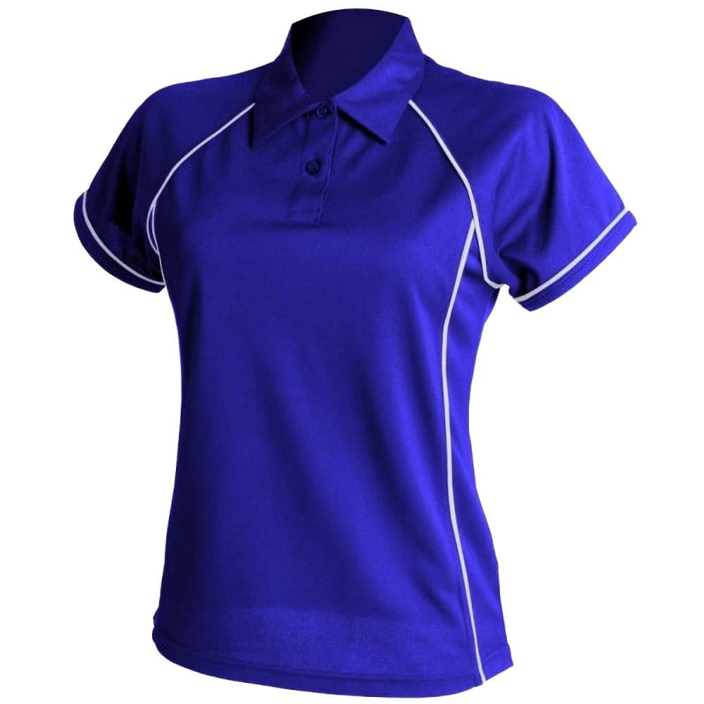 Finden & Hales Womens Coolplus Piped Sports Polo Shirt