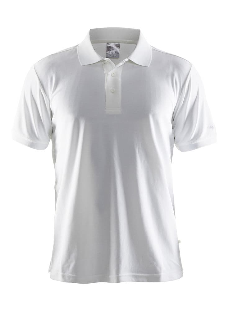 Craft Polo Piké Herr (White)