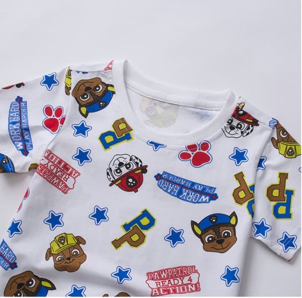 Lapset T SHIRT PAW PATROL Valkoiset koot 90-120 Kesä uusi malli