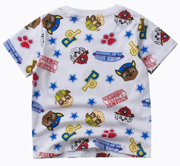 Lapset T SHIRT PAW PATROL Valkoiset koot 90-120 Kesä uusi malli