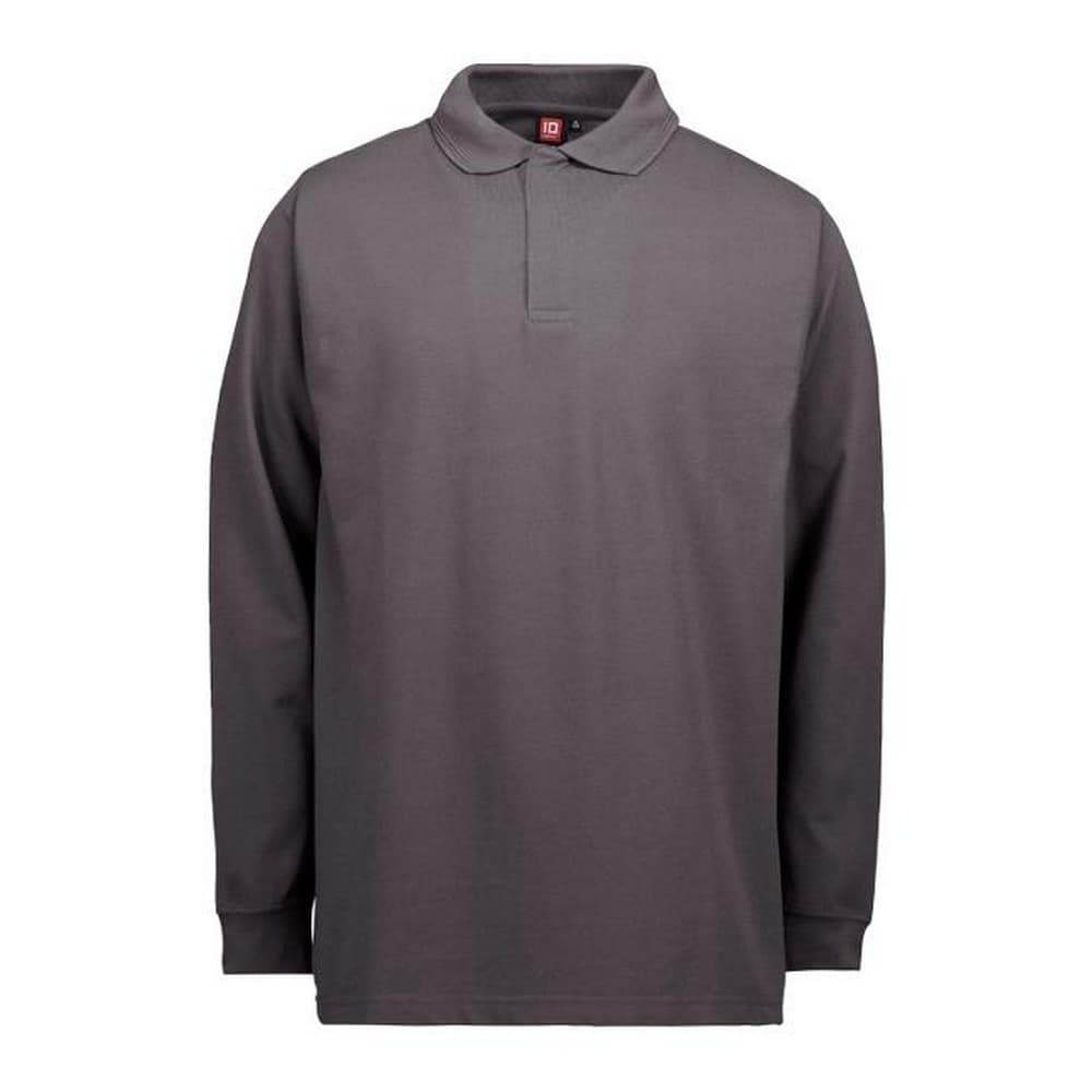 ID Mens Pro Wear Long Sleeved Polo Shirt