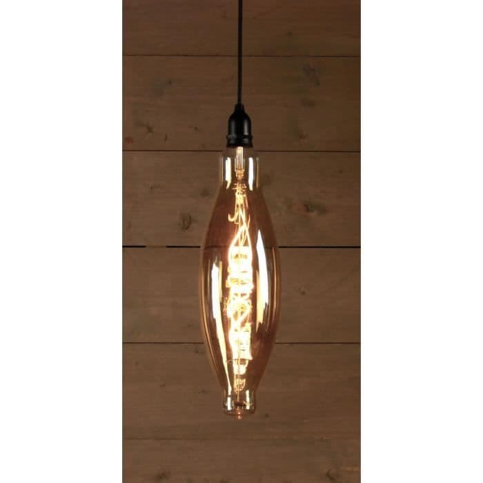 BOT Retro udendørs LED-pære - Ø12,5 x 40 cm - 4 x AA-batterier